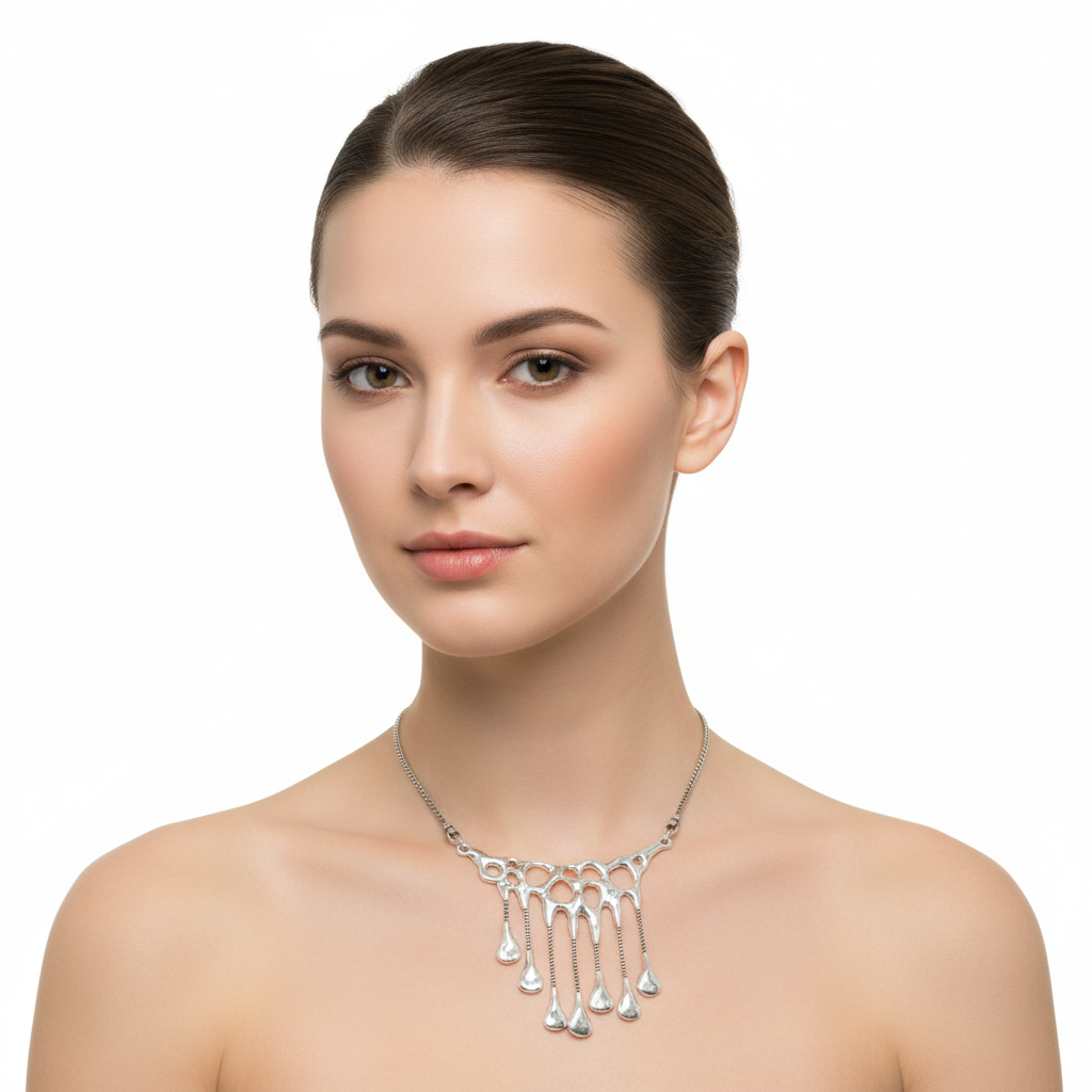 Hagit Gorali Silver Necklace -N125-Ogham Jewellery
