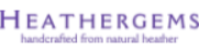 HEATHERGEMS logo Handmade in Scotland purple text