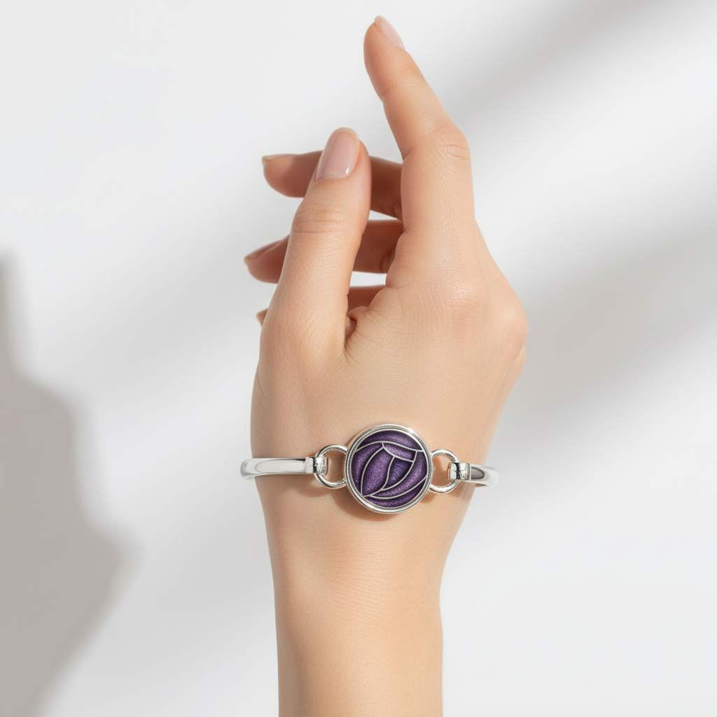 Sea Gems Mackintosh Purple Roses Bangle  - 2770