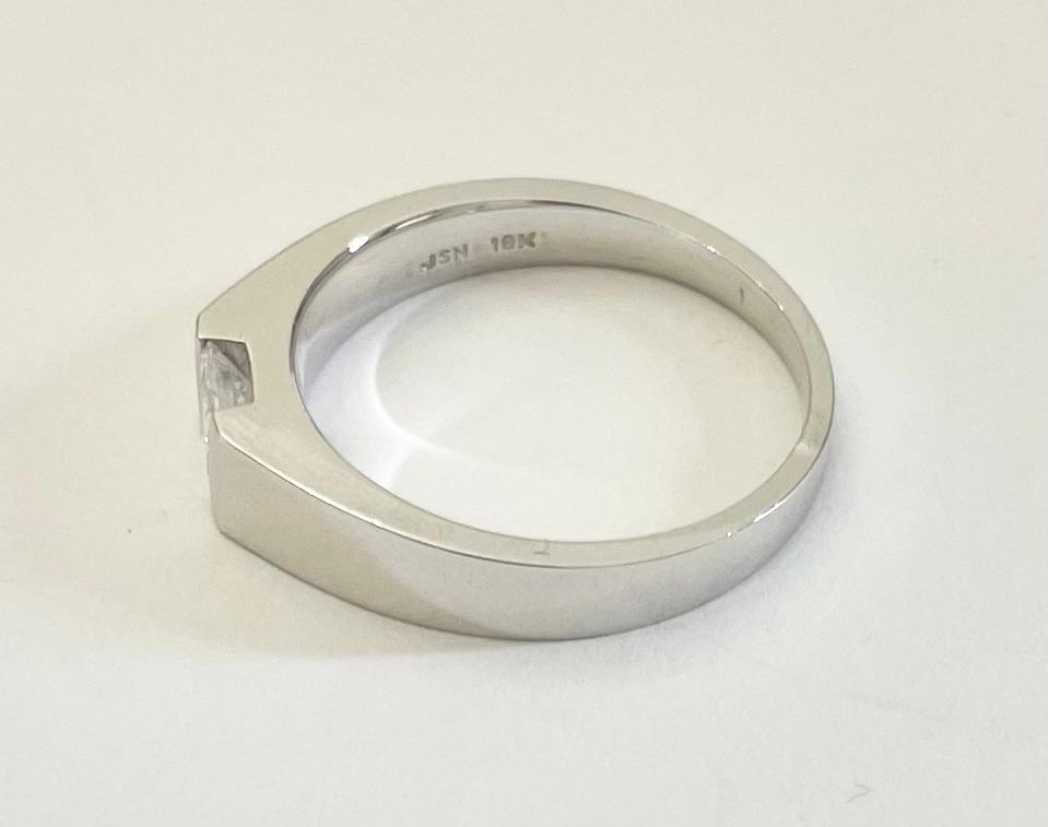 18ct White Gold Princess Cut Diamond Engagement Ring -25ct- 0.33ct - 0.40ct