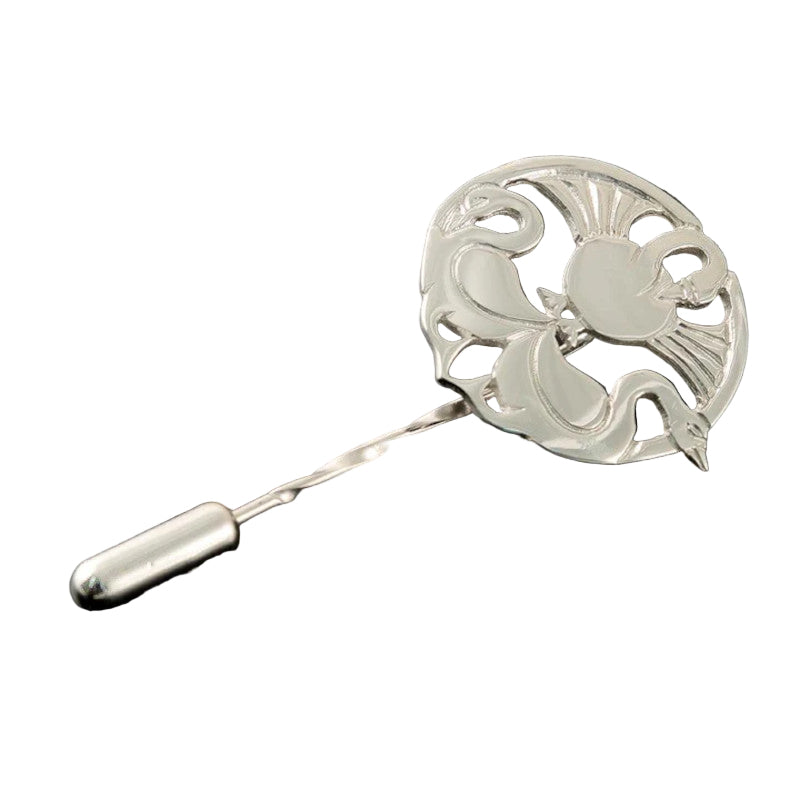 Three Nornes Sterling Silver Brooch - SP777 Shetland