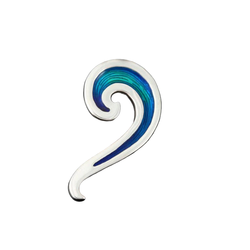 Seascape Swirl Wave Brooch - SSB03