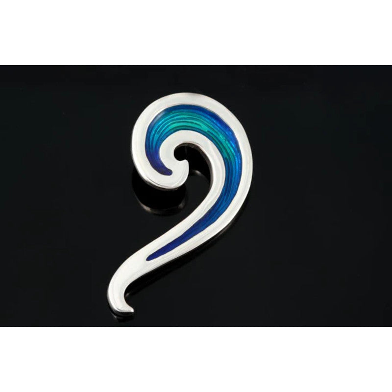 Seascape Swirl Wave Brooch - SSB03