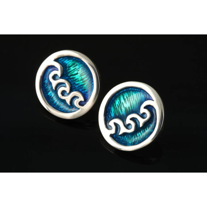 Seascape Earrings with Enamel - SSE11