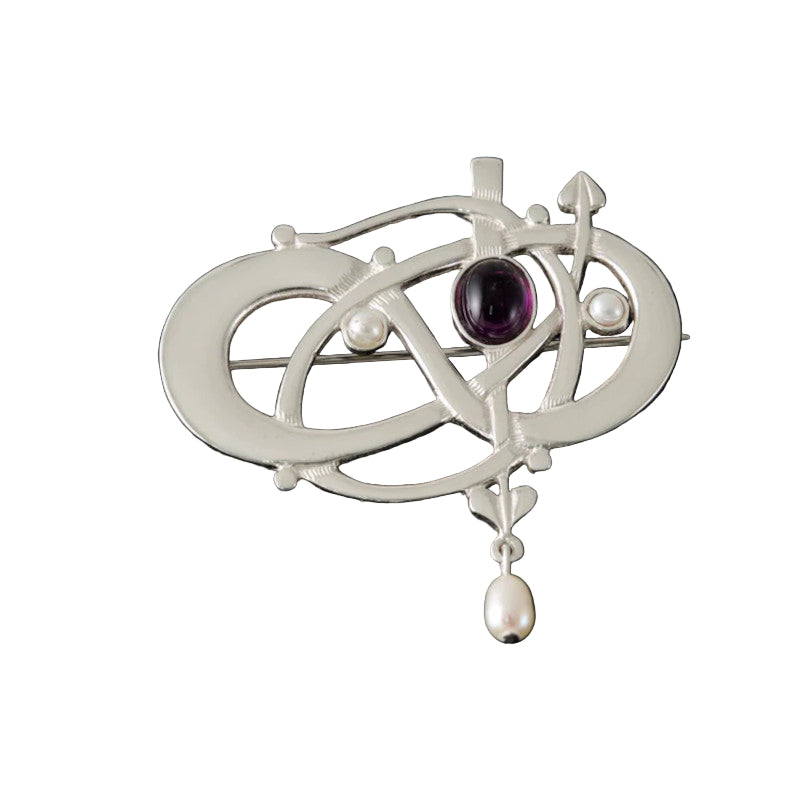 Glasgow Girls Silver/9ct Yellow Gold Brooch - GB105 Shetland