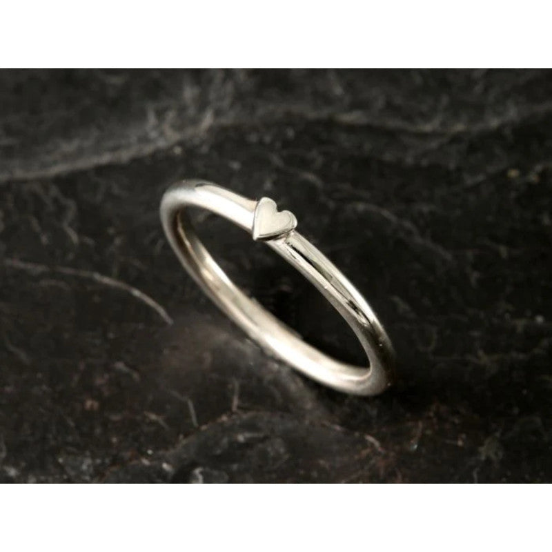 Heart of Shetland Heart Stacking Ring - Heart Band