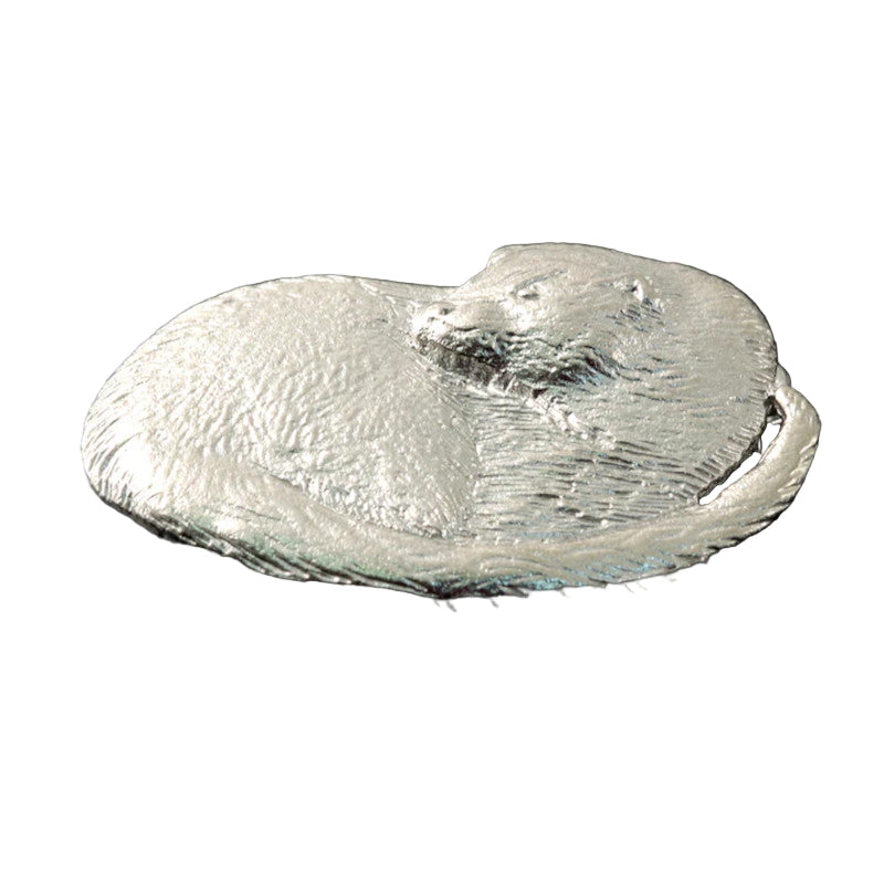 Otter Sterling Silver Brooch - B462 Shetland