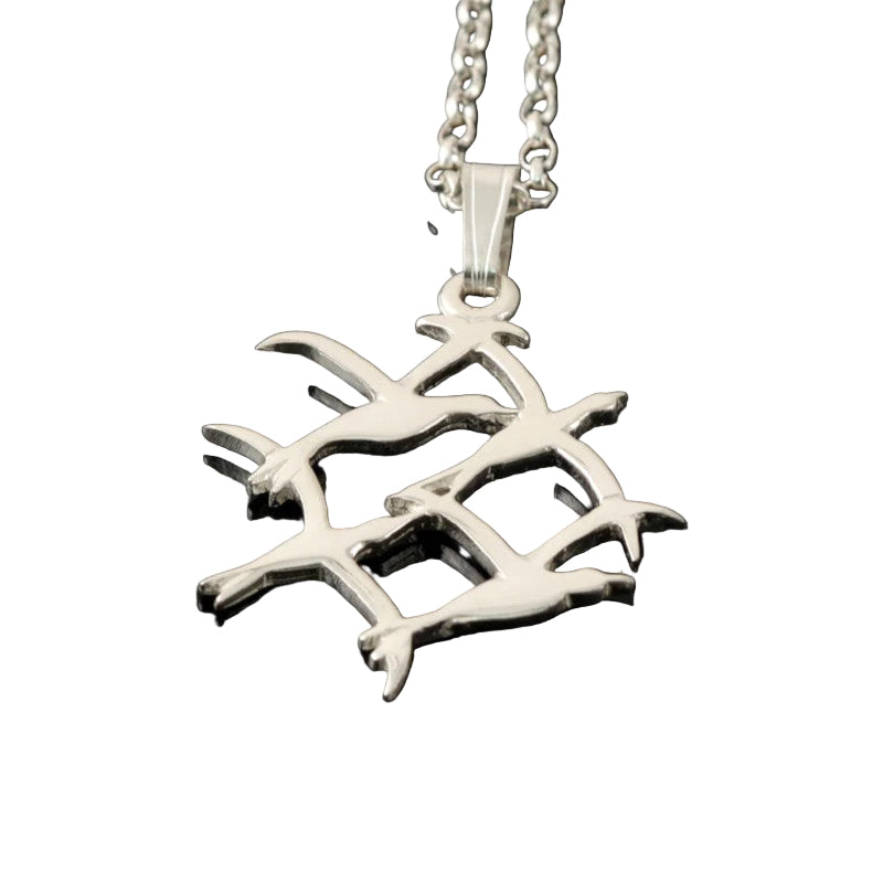 Arctic Tern Silver/9ct Yellow Gold Pendant - P4 Shetland