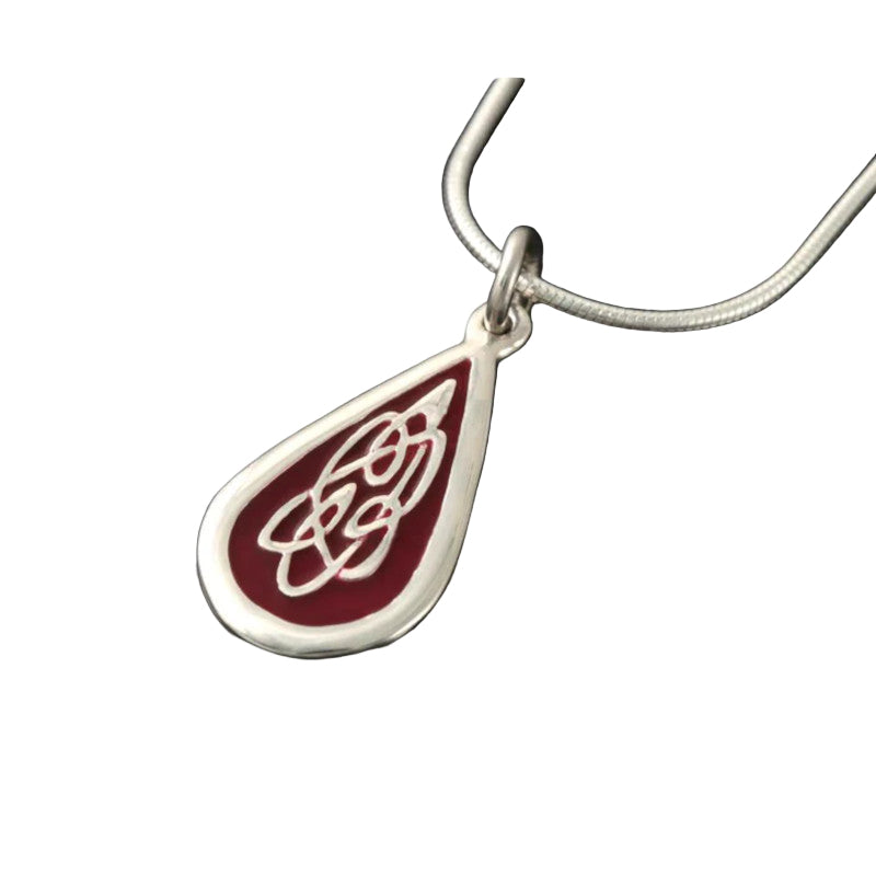 Celtic Fire Silver/9ct Yellow Gold Pendant with Enamel - CFP11 Shetland