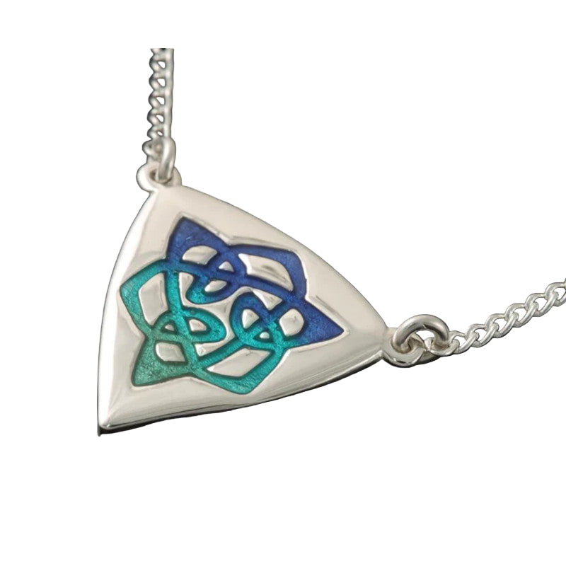 Celtic Fire Sterling Silver Pendant with Enamel - CFP15 Shetland