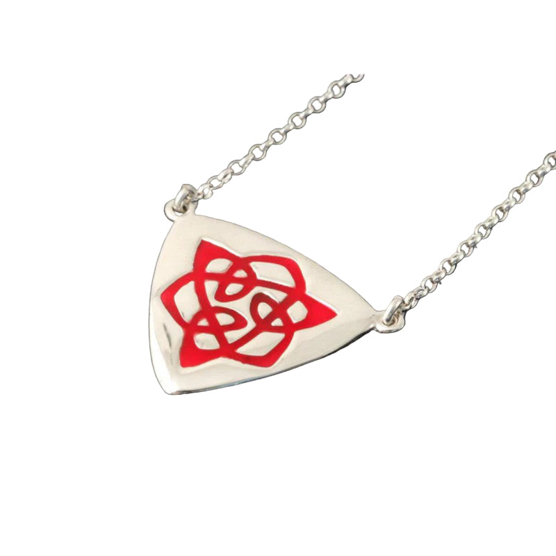 Celtic Fire Sterling Silver Pendant with Enamel - CFP15 Shetland
