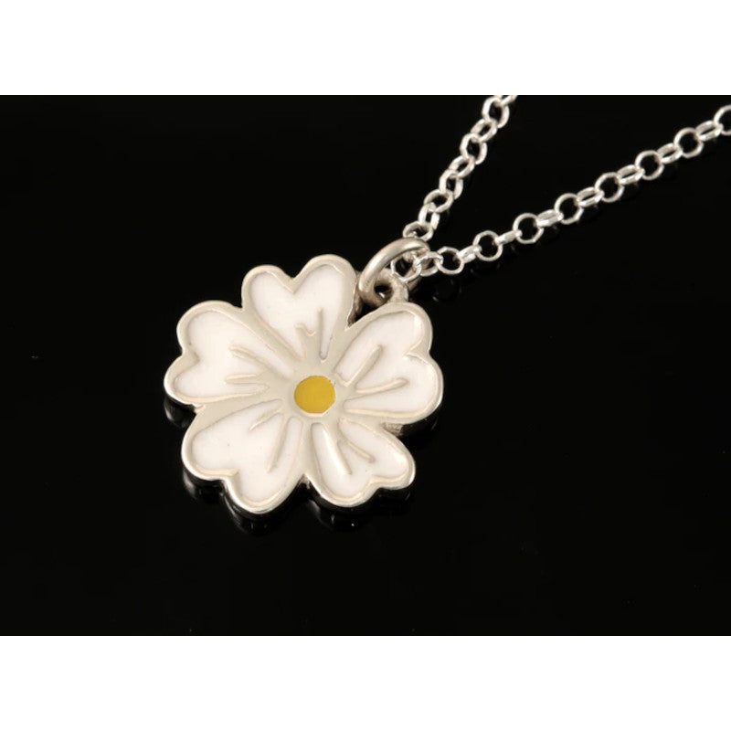 Wild Flower Sterling Silver Pendant with Enamel - SDP02