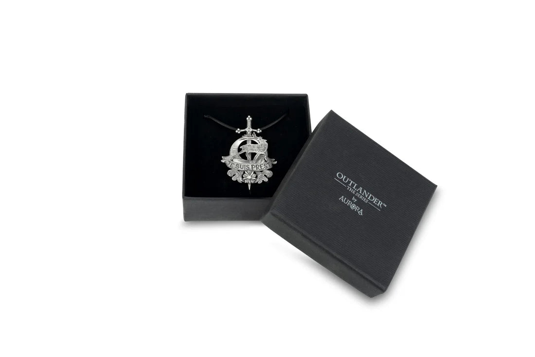 Clan Fraser - Je Suis Prest Pendant with leather