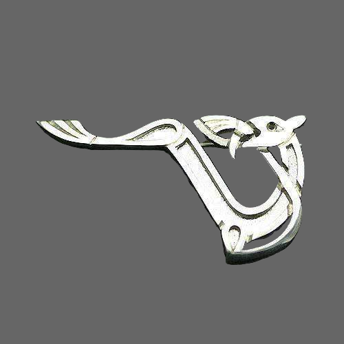 Silver Celtic Brooch - A2