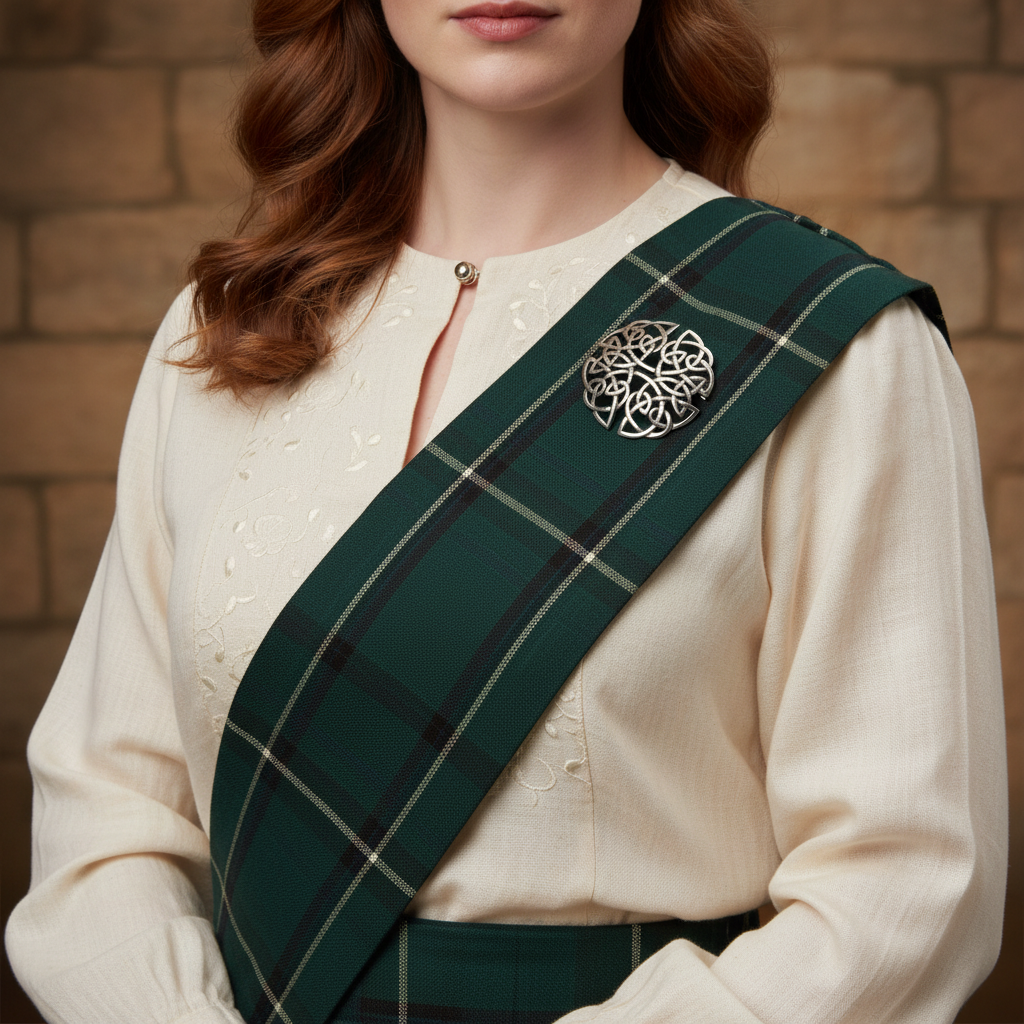 Silver Celtic Brooch - C54