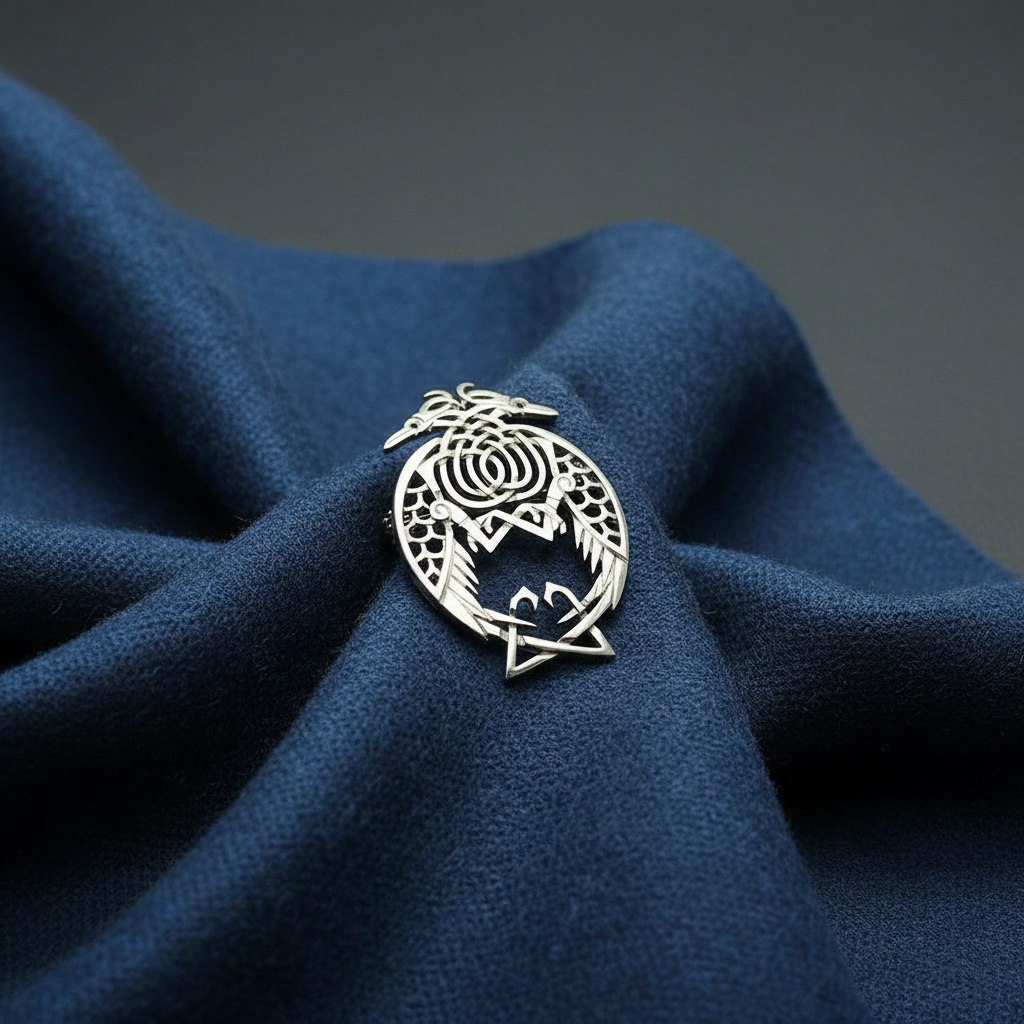 Silver Celtic Brooch - Z10