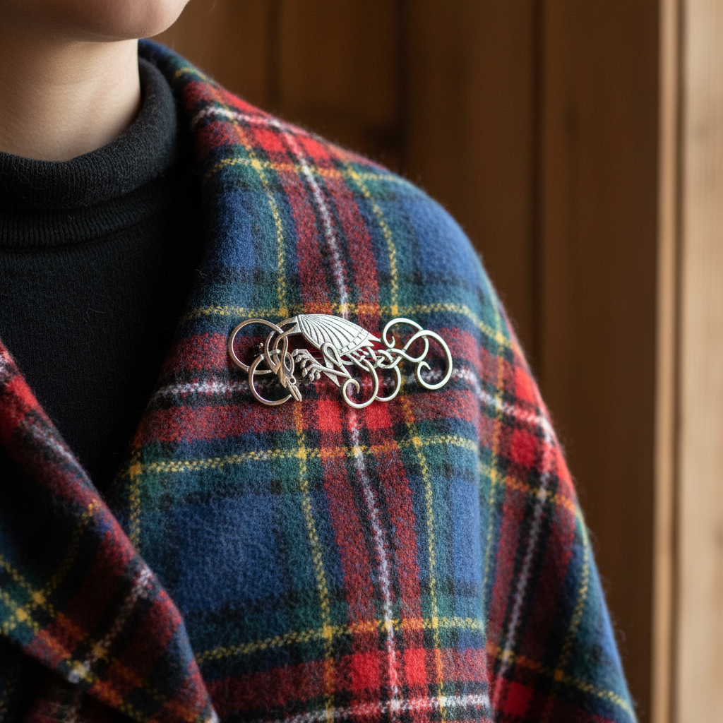 Silver Celtic Brooch - Z16