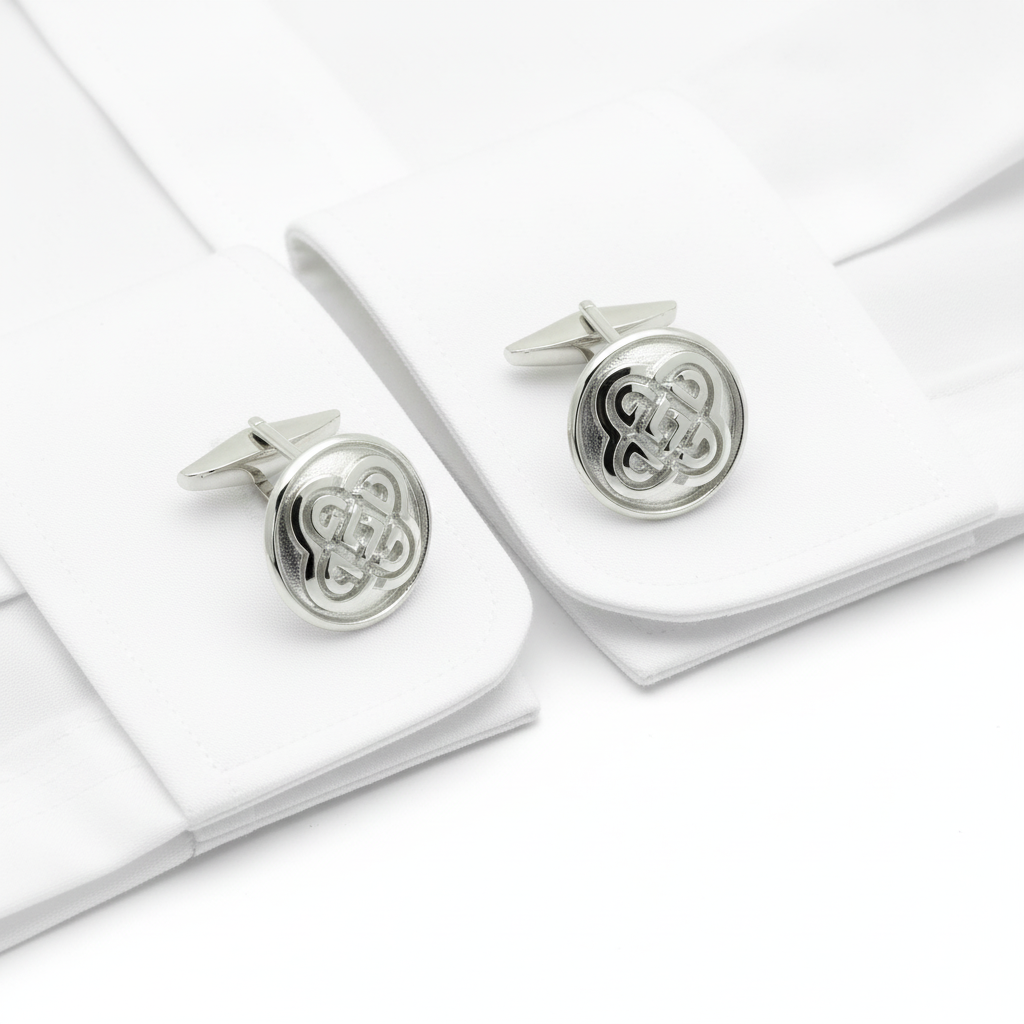 Mithril Silver Celtic Cufflinks C16-Ogham Jewellery