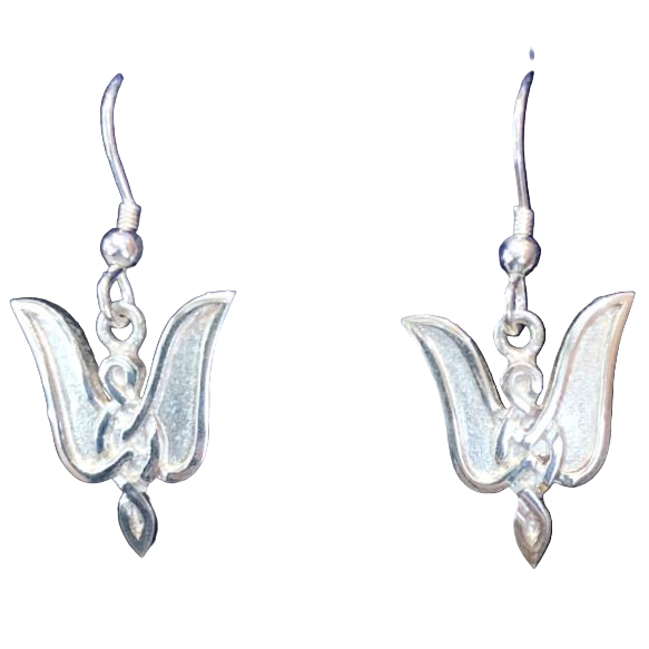 Silver Celtic Earrings - CA4