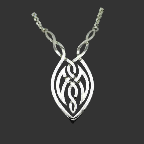 Mithril Silver Celtic Necklace C64-Ogham Jewellery