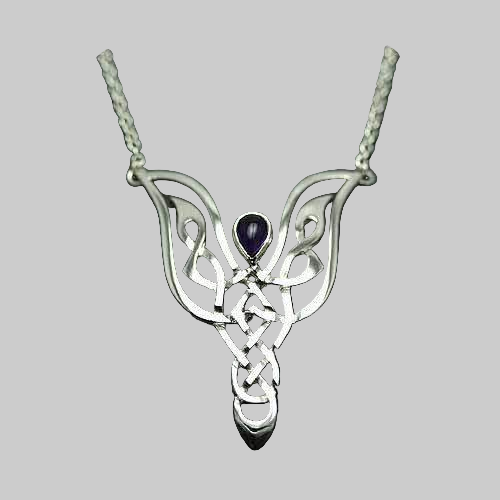 Silver Angel Celtic Necklace - CA1