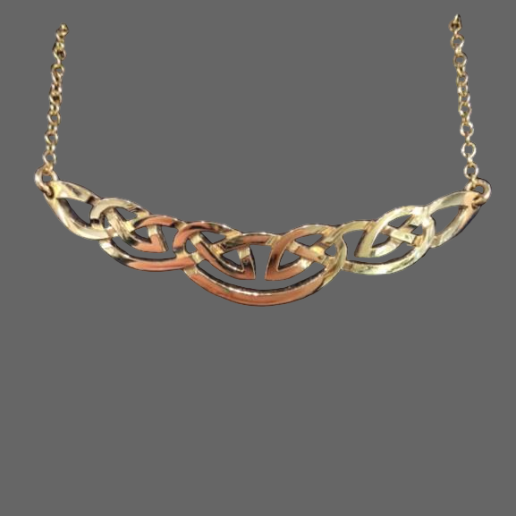 Silver or Gold Celtic Necklace - C64