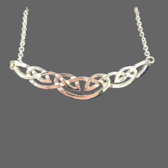 Silver or Gold Celtic Necklace - C64