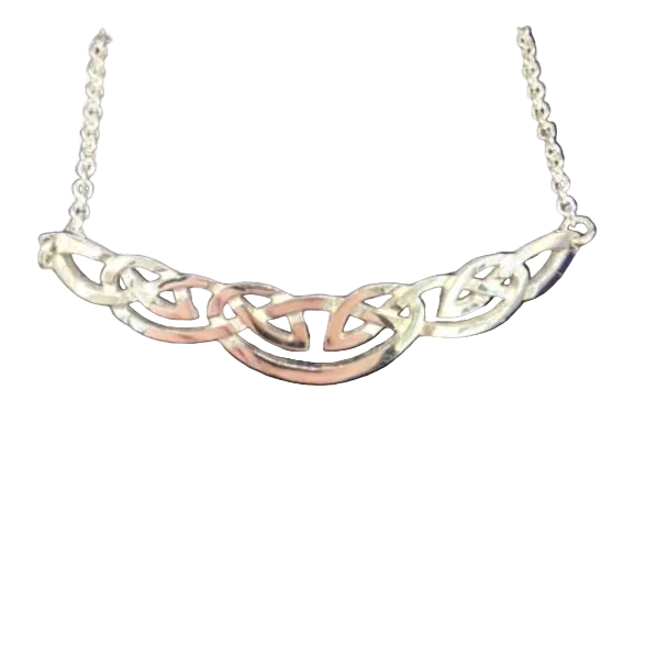 Silver or Gold Celtic Necklace - C64 Mithril - Ogham Jewellery
