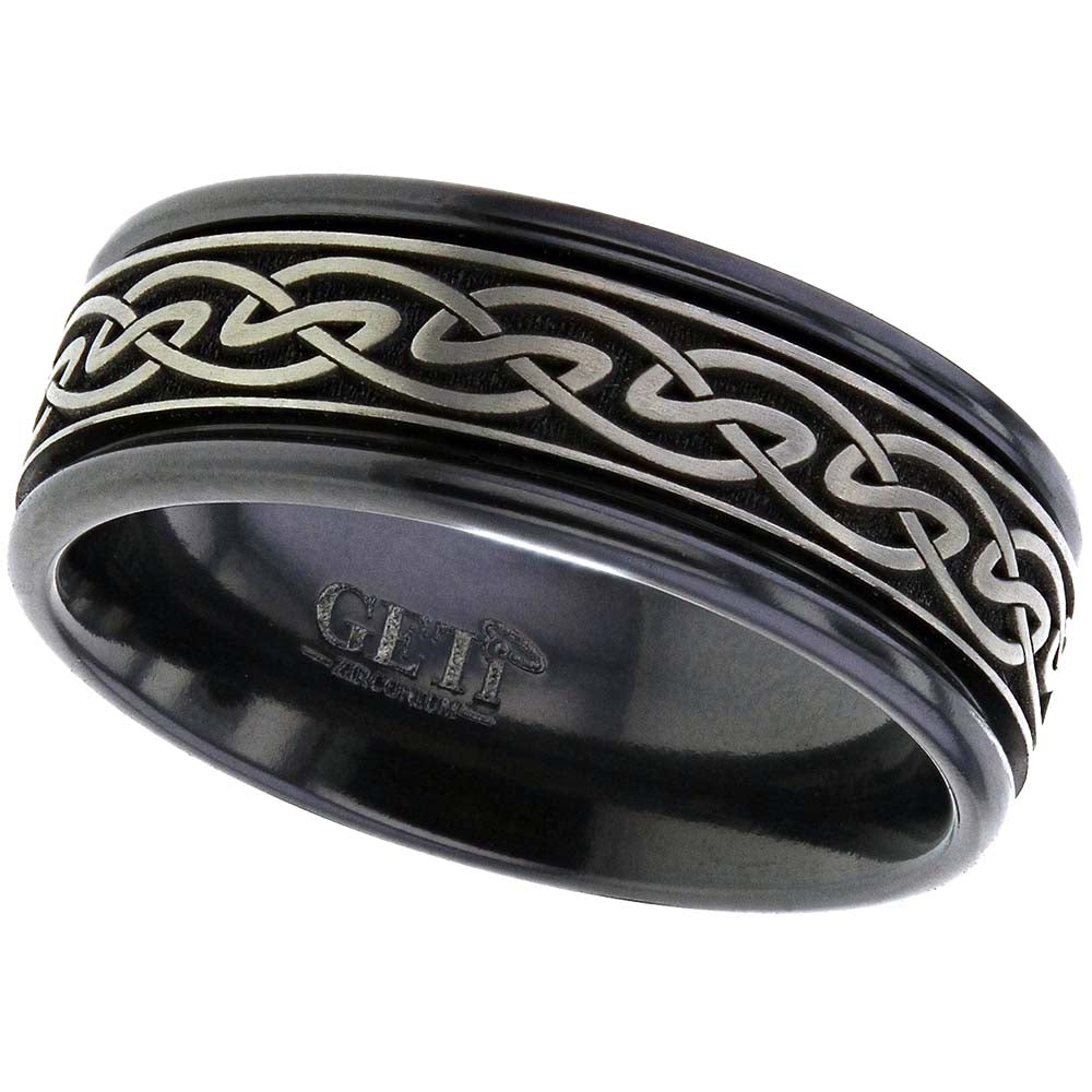 Zirconium Celtic Knotwork Ring - 4017RB59