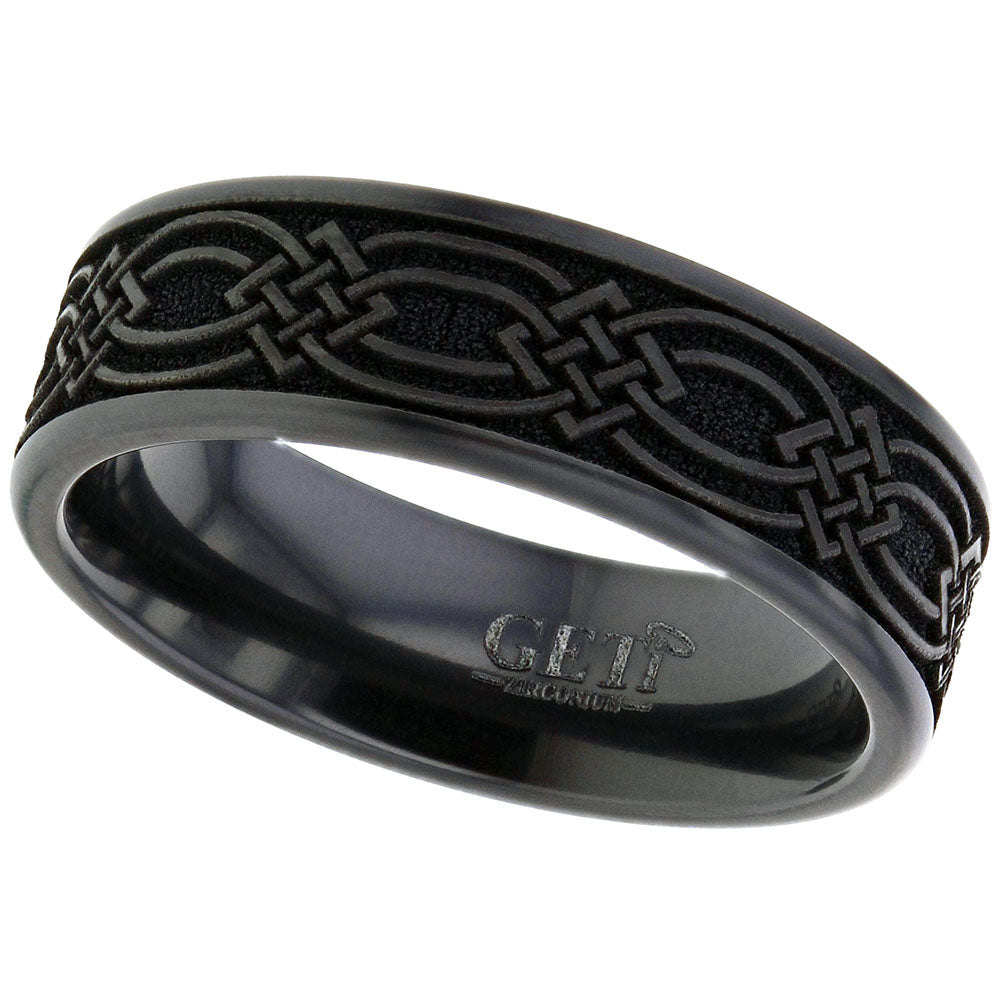 Zirconium Celtic Knotwork Ring - 4026B-CLK2
