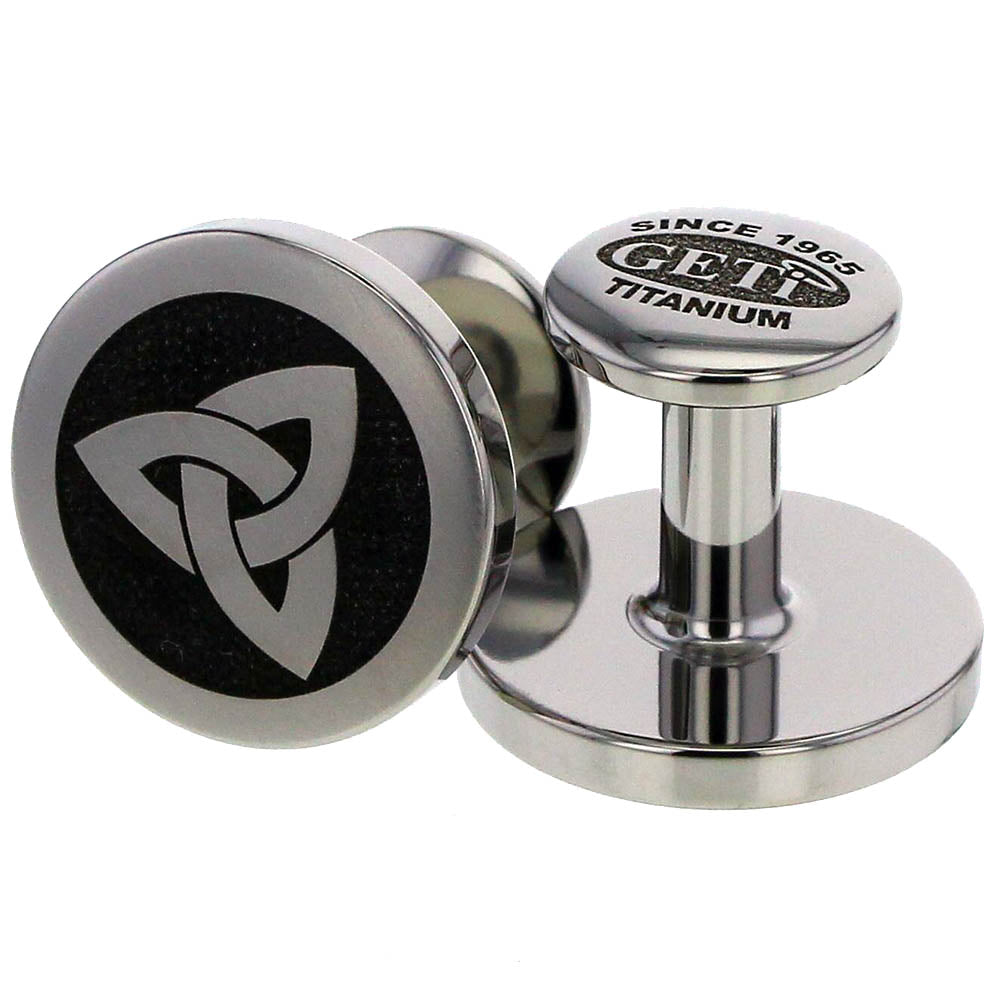 Geti Titanium Circle Trinity Knot Cufflinks - 5500-TK