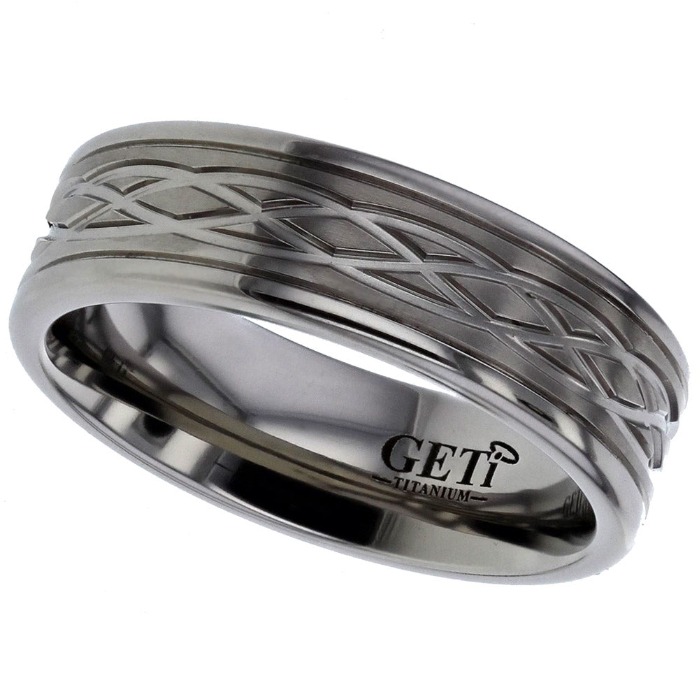 Celtic Titanium Ring - T036-17