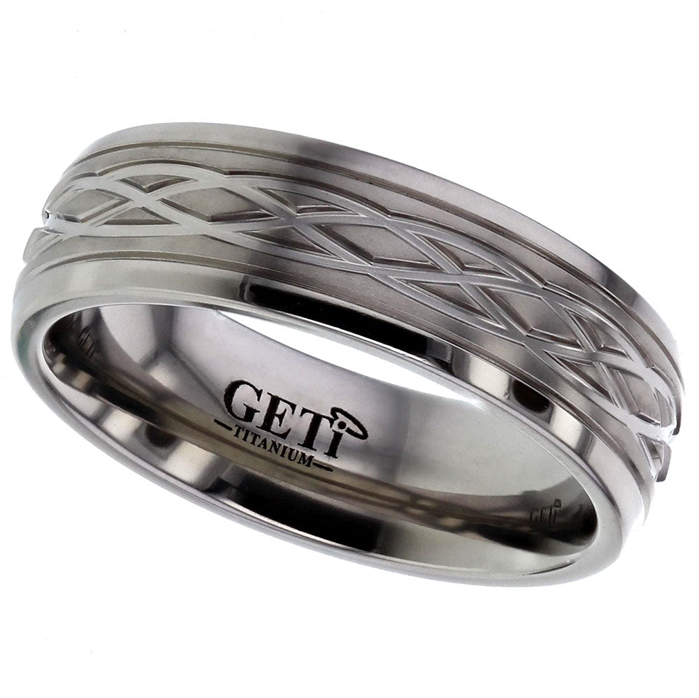 Celtic Titanium Ring - T036SD17