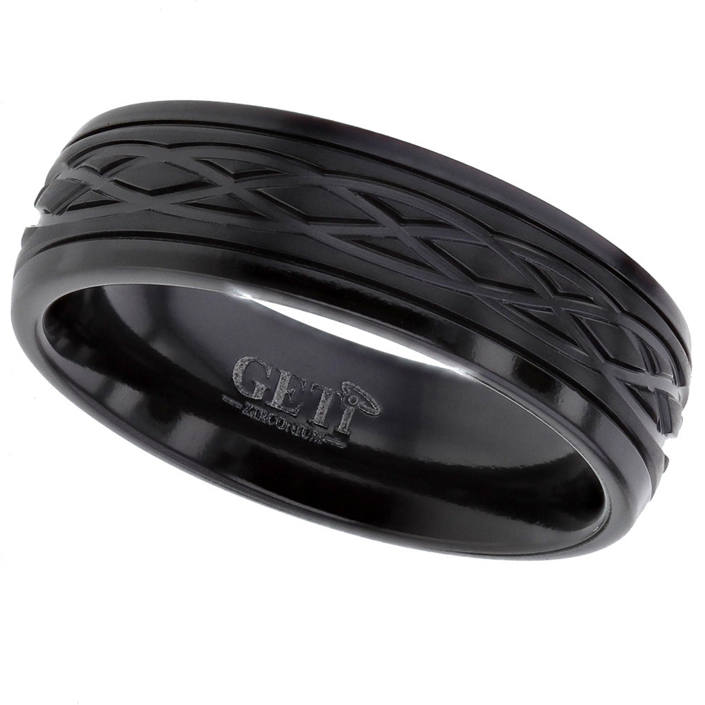 Zirconium Celtic Knotwork Ring - Z036SDB17