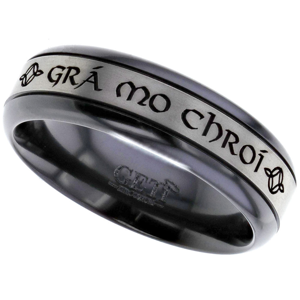 Zirconium Celtic Knotwork Ring - Z127GRB-CI