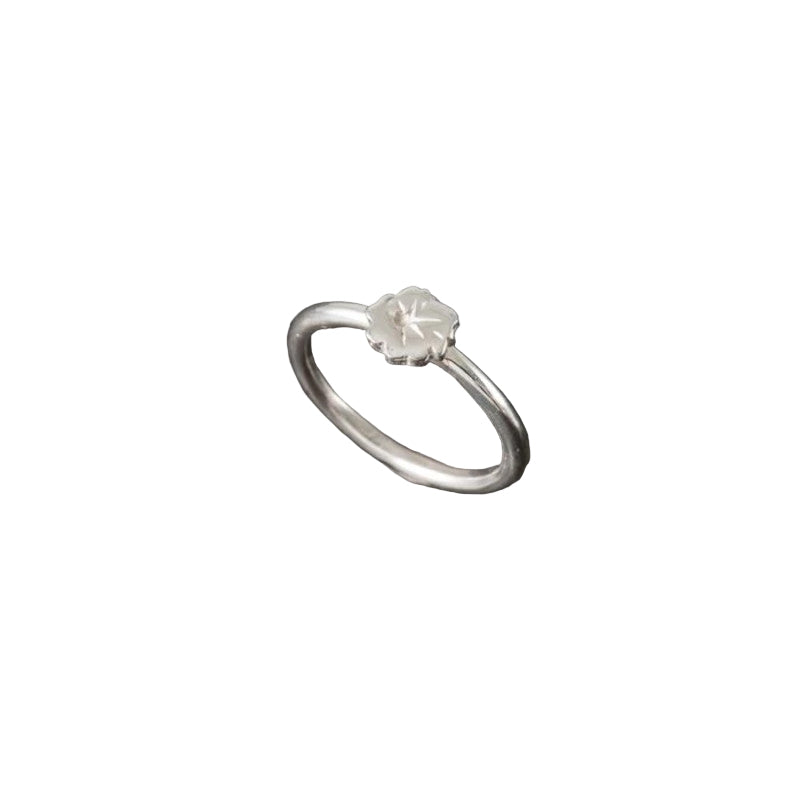Wild Flower Stacking Ring - Wild flower - Single Flower Ring Shetland