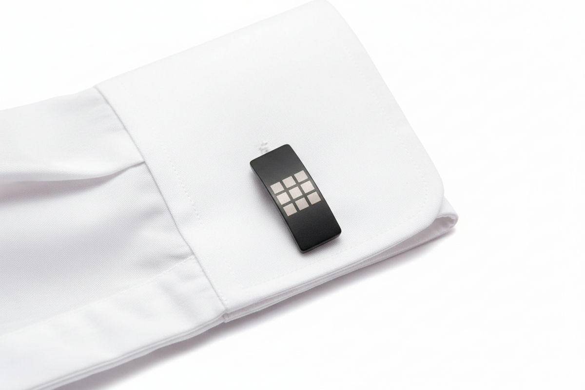 Zirconium Rectangular Cufflinks 6026