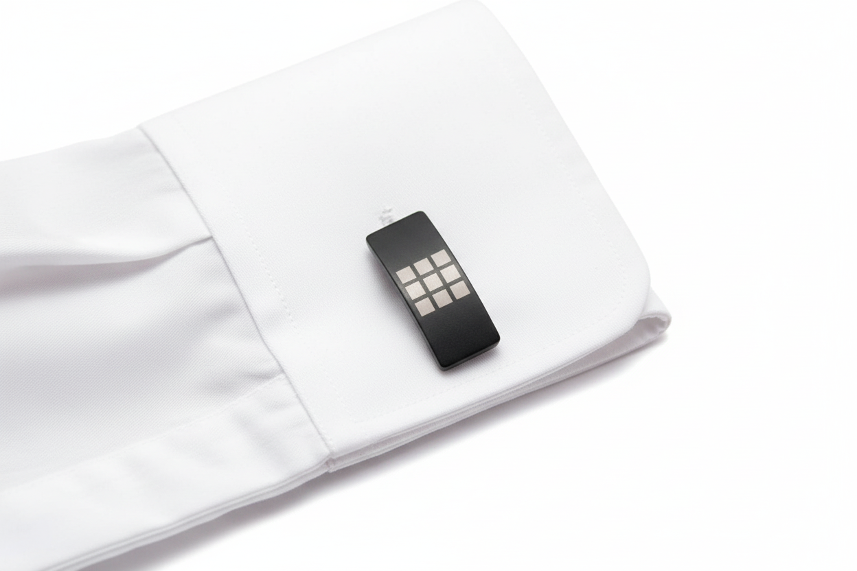 Zirconium Rectangular Cufflinks 6026-Ogham Jewellery