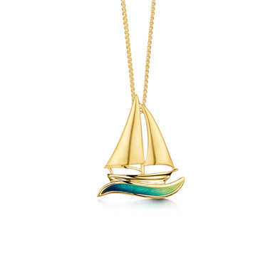 Orkney Yole 18ct Yellow Gold Pendant - EP250