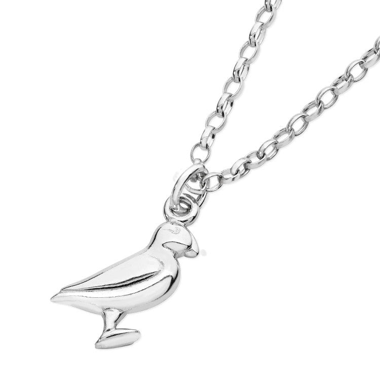 Puffin Sterling Silver Pendant - 12136