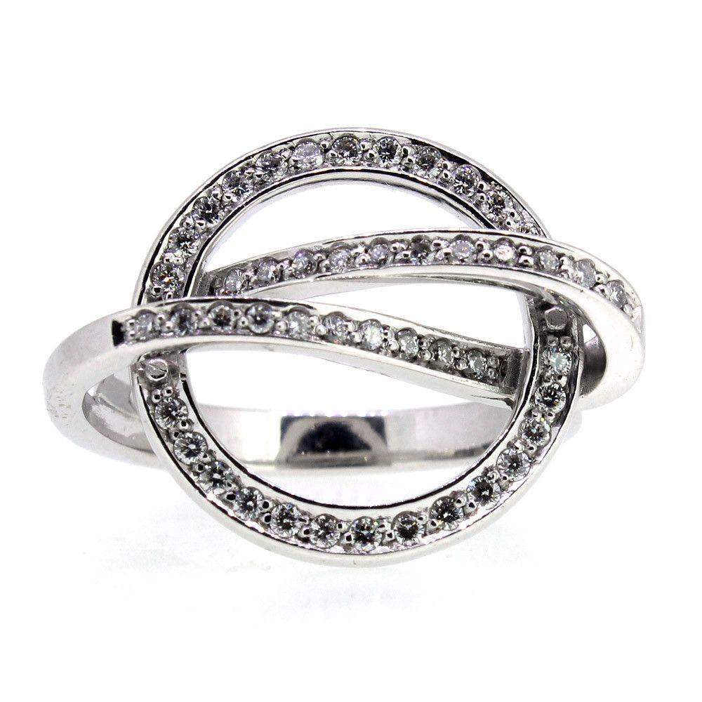 14 Carat White Gold And Diamond Ring -41/09349-Ogham Jewellery
