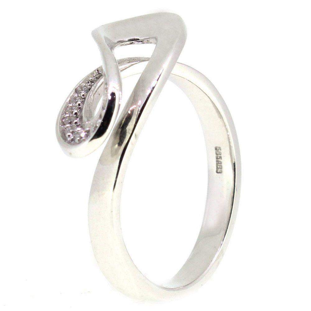 14 Carat White Gold Diamond Ring 4109407-Ogham Jewellery