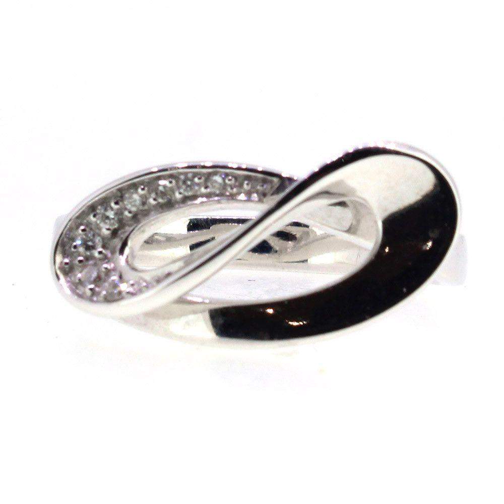 14 Carat White Gold Diamond Ring 4109407-Ogham Jewellery