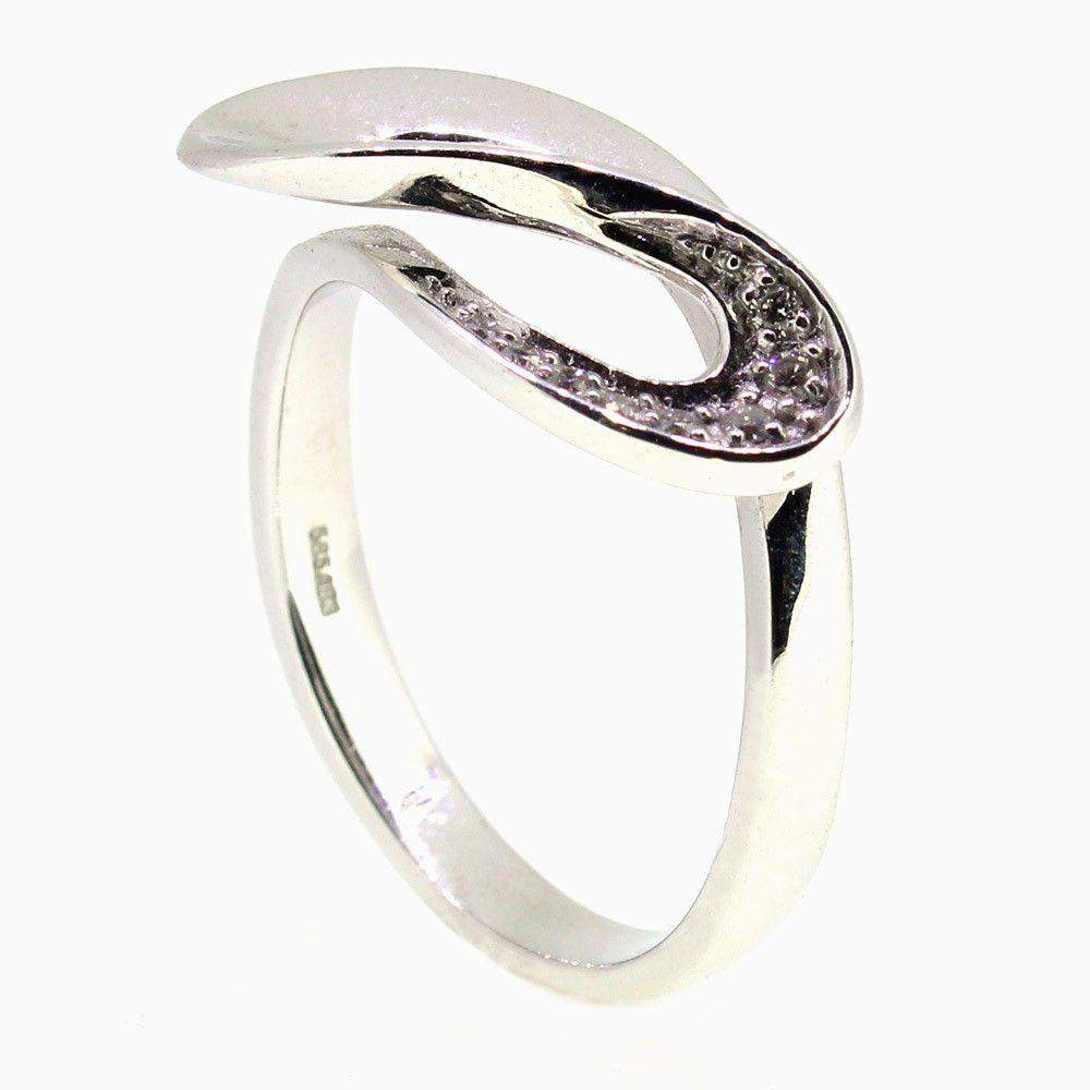 14 Carat White Gold Diamond Ring 4109407-Ogham Jewellery