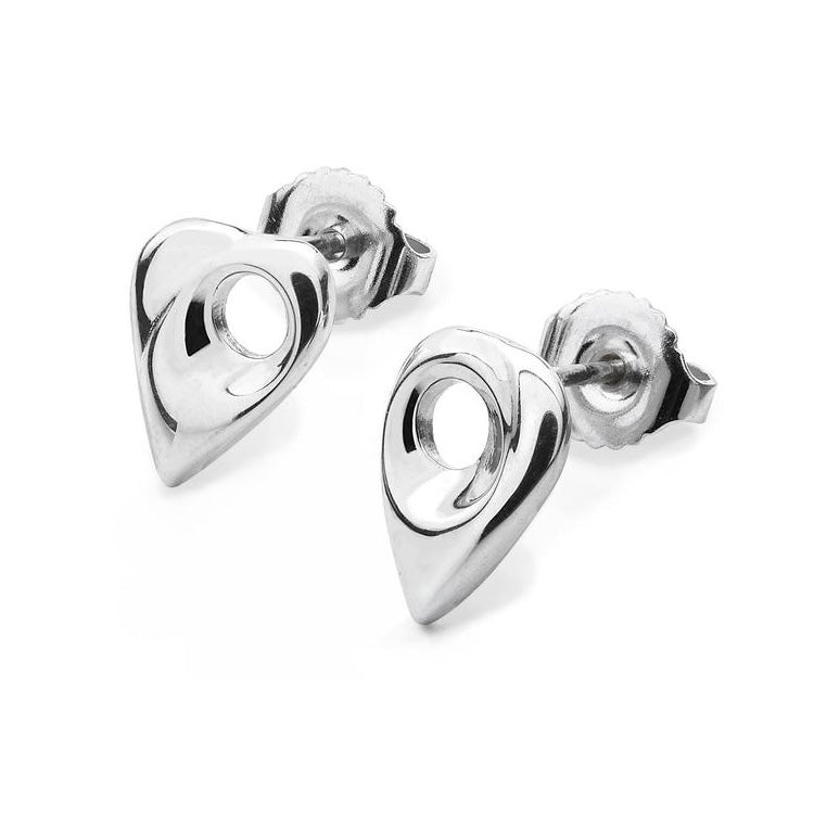 Crest Sterling Silver Stud Earrings - 14117_1