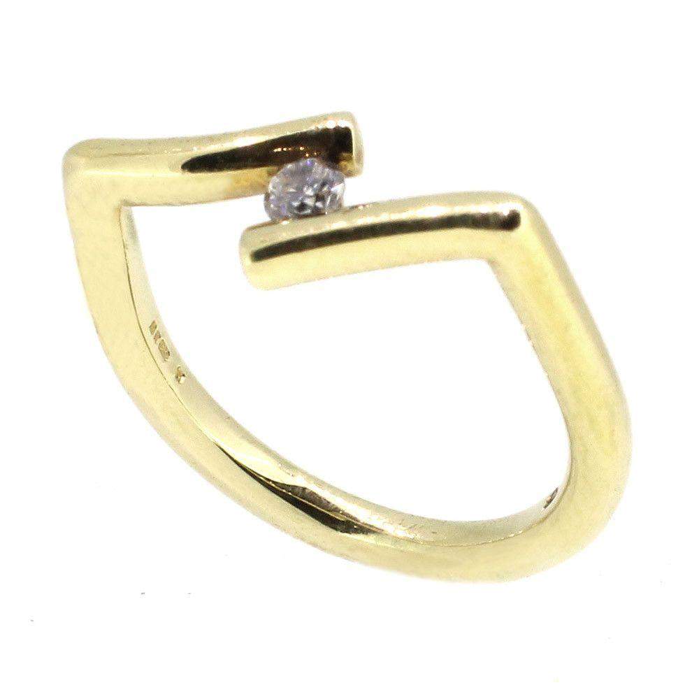 14ct Gold & Diamond Designer Ring-9520-Ogham Jewellery