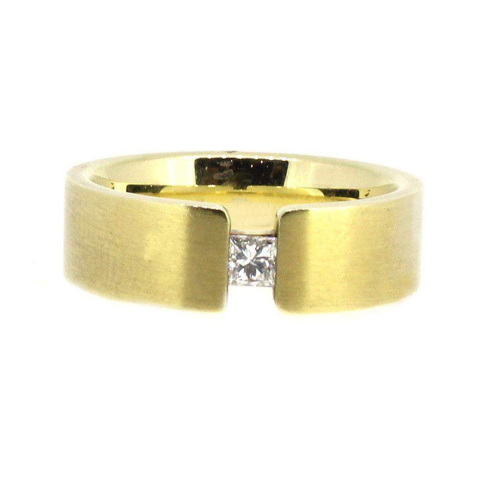 14ct Yellow Gold & Diamond Designer Ring-Ogham Jewellery