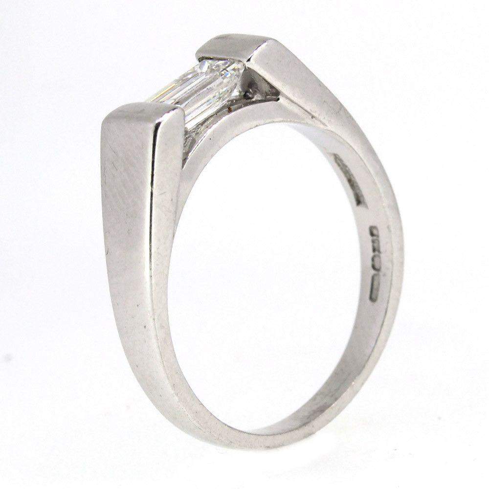 18 Carat White Gold And Diamond Ring -9746-Ogham Jewellery