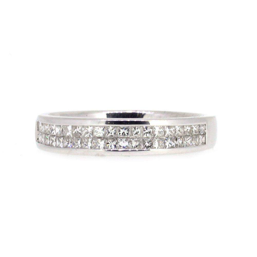 18 Carat White Gold Diamond Ring 113-Ogham Jewellery