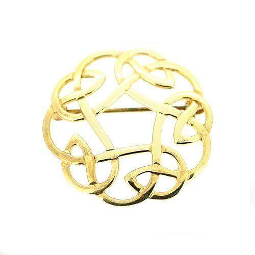 18ct Gold Celtic Brooch - GB268 ORT-Ogham Jewellery